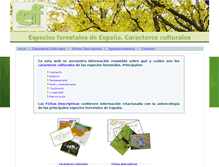 Tablet Screenshot of especiesforestales.com